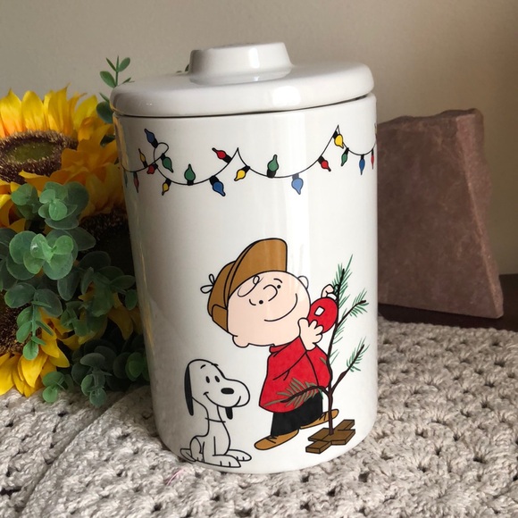 Peanuts Other - Peanuts CHARLIE Brown and SNOOPY Christmas Holiday Winter Canister